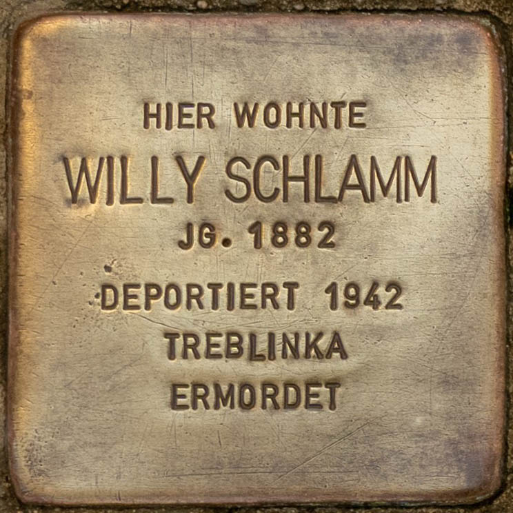 stolperstein willy schlamm neu-isenburg